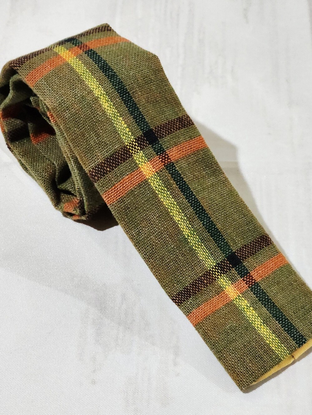 Vintage Rooster Hopsacker Men's Tie